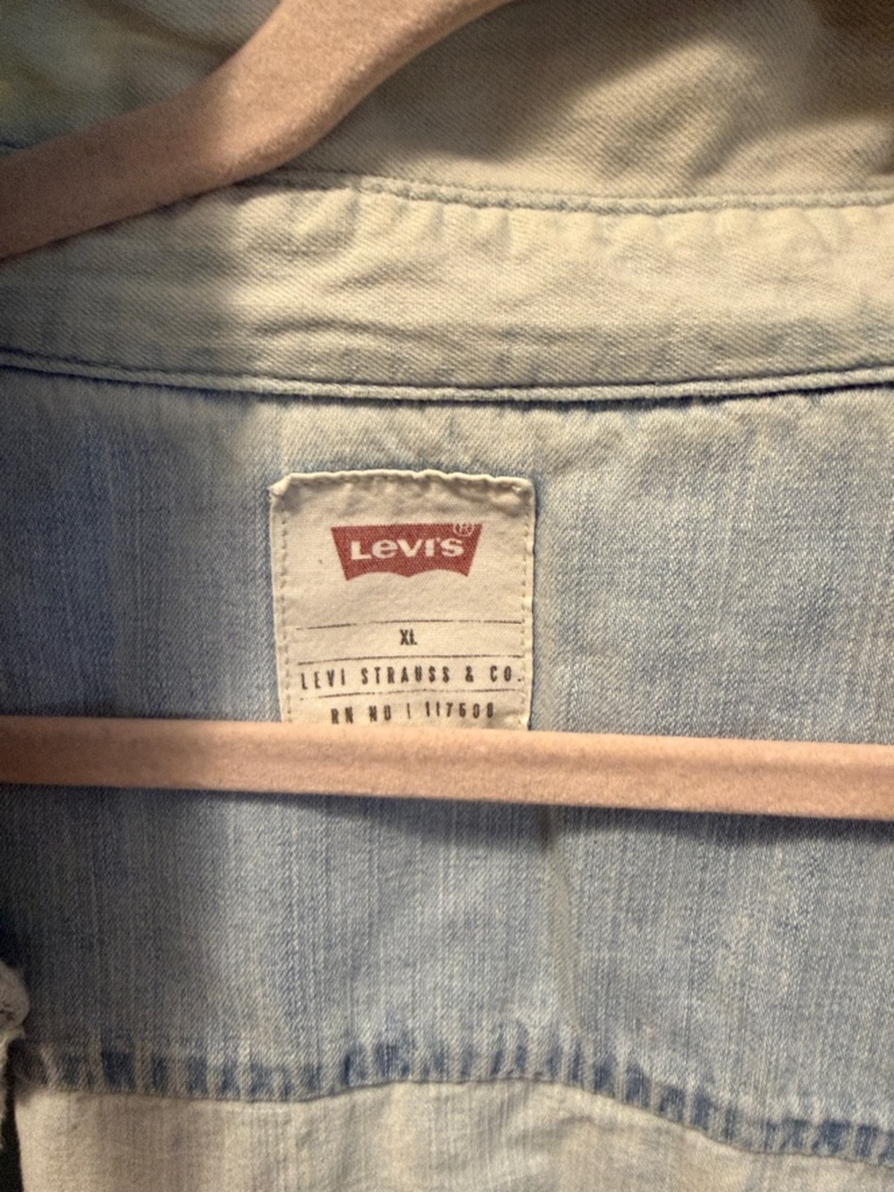 Levi's Pale Blue Denim Shirt Jacket - Picture 4 of 7